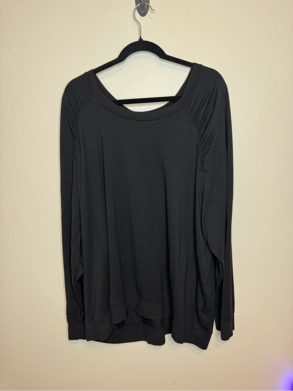 Athleta Mindset Pacific Sweatshirt Black Athleisure Long Sleeve Comfy - Picture 4 of 11